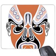 Dıythinker Pekin Operası Pekin Operası Yüz Maskesi Renkli Lianyingzhai Sanat Çin Geleneksel Kültür İllüstrasyon Desen Baskılı Dikdörtgen Kaymaz Kauçuk Mouse Pad