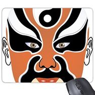 Dıythinker Pekin Operası Pekin Operası Yüz Maskesi Renkli Tielongshan Sanat Çin Geleneksel Kültür İllüstrasyon Desen Baskılı Dikdörtgen Kaymaz Kauçuk Mouse Pad