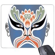 Dıythinker Pekin Operası Pekin Operası Yüz Maskesi Renkli Xiangjianghui Sanat Çin Geleneksel Kültür İllüstrasyon Desen Baskılı Dikdörtgen Kaymaz Kauçuk Mouse Pad