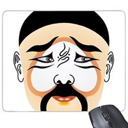 Dıythinker Pekin Operası Pekin Operası Yüz Maskesi Renkli Zhuihanxin Sanat Çin Geleneksel Kültür İllüstrasyon Desen Baskılı Dikdörtgen Kaymaz Kauçuk Mouse Pad