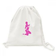 Dıythinker Pembe Bikini Güzellik Kadın Kanvas İpli Sırt Çantası
