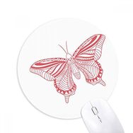 Dıythinker Pembe Kelebek Uçurtma Baskılı Yuvarlak Kaymaz Kauçuk Mouse Pad