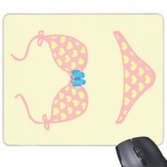 Dıythinker Pembe Seksi Bikini Seti İllüstrasyon Desen Kaymaz Kauçuk Mouse Pad