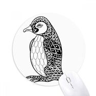 Dıythinker Penguen İnsan Boyası Sessiz Bebek Baskılı Yuvarlak Kaymaz Kauçuk Mouse Pad
