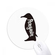Dıythinker Penguen Siyah ve Beyaz Hayvan Baskılı Yuvarlak Kaymaz Kauçuk Mouse Pad