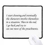 Dıythinker People Are Learn From Statuation Kaymaz Siyah Başlıklı Kenarlar Mouse Pad