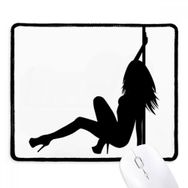 Dıythinker Pipe Dance Performance Dancer Kaymaz Siyah Başlıklı Kenarlar Mouse Pad