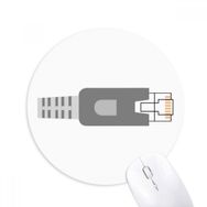 Dıythinker Priz Desenli Devre Diyagramı Baskılı Yuvarlak Kaymaz Kauçuk Mouse Pad