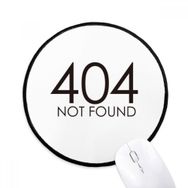 Dıythinker Programcı 404 Hata Bulunamadı Yuvarlak Kaymaz Mouse Pad