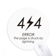 Dıythinker Programcı 404 Hata Sayfası Lightning Baskılı Yuvarlak Kaymaz Kauçuk Mouse Pad