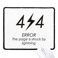 Dıythinker Programcı 404 Hata Sayfası Lightning Kaymaz Siyah Başlıklı Kenarlar Mouse Pad