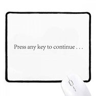 Dıythinker Programcı Arayüzü Devam Etmek İçin Baskı Kaymaz Siyah Başlıklı Kenarlar Mouse Pad