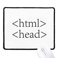 Dıythinker Programcı İfadesi HTML Kaymaz Siyah Başlıklı Kenarlar Mouse Pad