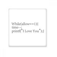 Dıythinker Programcı İfadesi Love You Seramik 10x10 cm Seramik Karo