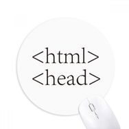 Dıythinker Programcı Program İfadesi HTML Baskılı Yuvarlak Kaymaz Kauçuk Mouse Pad