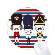 Dıythinker Renkli Asker Birleşik Krallık Simgesi Bayrak Baskılı Yuvarlak Kaymaz Kauçuk Mouse Pad