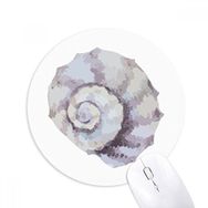 Dıythinker Renkli Deniz Yaşamı Salyangoz İllüstrasyonu Baskılı Yuvarlak Kaymaz Kauçuk Mouse Pad