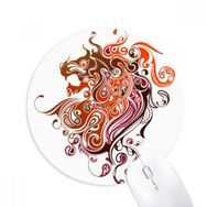 Dıythinker Renkli Ejderha Hayvan Sanat Silüeti Baskılı Yuvarlak Kaymaz Kauçuk Mouse Pad