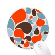 Dıythinker Renkli Su Damlaları Baskılı Yuvarlak Kaymaz Kauçuk Mouse Pad
