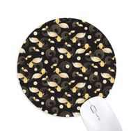 Dıythinker Ripple Flowers Repeat Japan Baskılı Yuvarlak Kaymaz Kauçuk Mouse Pad