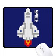 Dıythinker Rocket Take Off Universe Pixel Kaymaz Siyah Başlıklı Kenarlar Mouse Pad
