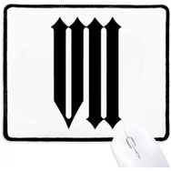 Dıythinker Roma Rakamları Seven In Black Siluet Kaymaz Mouse Pad