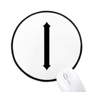 Dıythinker Romen Rakamları Bir Siyah Siluet Yuvarlak Kaymaz Mouse Pad