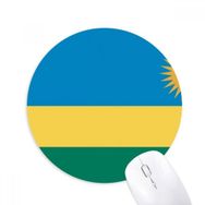 Dıythinker Ruanda Ulusal Bayrak Afrika Ülke Baskılı Yuvarlak Kaymaz Kauçuk Mouse Pad