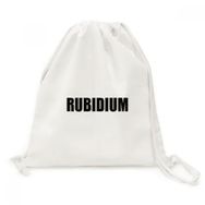 Dıythinker Rubidium Element İsim Kimya Kanvas İpli Sırt Çantası