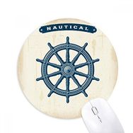 Dıythinker Rudder Exploration Askeri Okyanus Ordusu Baskılı Yuvarlak Kaymaz Kauçuk Mouse Pad