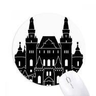 Dıythinker Rusya Doğal Müze Silüeti Desenli Baskılı Yuvarlak Kaymaz Kauçuk Mouse Pad