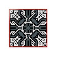 Dıythinker Rusya Tarzı Gri Doku Kırsal Desen 10x10 cm Seramik Karo
