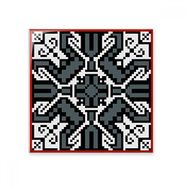 Dıythinker Rusya Tarzı Gri Doku Kırsal Desen 15x15 cm Seramik Karo