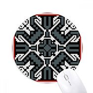 Dıythinker Rusya Tarzı Gri Doku Kırsal Desen Baskılı Yuvarlak Kaymaz Kauçuk Mouse Pad