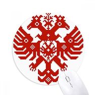 Dıythinker Rusya Ulusal Amblem Kartal Baskılı Yuvarlak Kaymaz Kauçuk Mouse Pad