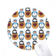 Dıythinker Rusyacak Bebek Posteri Matryoshka Country Culture Baskılı Yuvarlak Kaymaz Kauçuk Mouse Pad
