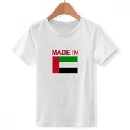 DIYthinker S Beyaz Arap Emiraten Land Liebe Crew Boyun Tişört