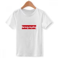 DIYthinker S Beyaz Boys' Course and Major Geography Kırmızı Bisiklet Yaka Tişört