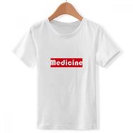 DIYthinker S Beyaz Boys' Course and Major Medicine Kırmızı Bisiklet Yaka Tişört