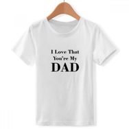 DIYthinker S Beyaz Boys' You're My Dad Babalar Festivali Alıntı Bisiklet Yaka Tişört