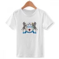 DIYthinker S beyaz Erkek Botswana National Emblem Land yuvarlak yakalı tişört