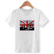 DIYthinker S Beyaz Erkek Çocuk Britanya Birliği Jack London Eye Big Ben Bayrağı BK Bisiklet Yaka Tişört