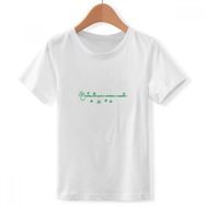 DIYthinker S Beyaz Erkek Çocuk Dört Yapraklı Yonca Kelime İrlanda St.Patrick's Day Bisiklet Yaka Tişört
