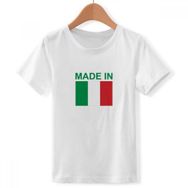 DIYthinker S Beyaz Erkek Çocuk İtalya'da Üretilmiştir Land Liebe Crew Neck Tişört