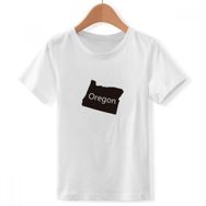 DIYthinker S Beyaz Erkek Çocuk Oregon Amerika Birleşik Devletleri Haritası Bisiklet Yaka Tişört