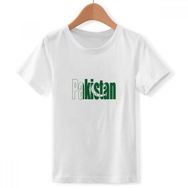 DIYthinker S Beyaz Erkek Çocuk Pakistan Ülke Bayrağı İsim Bisiklet Yaka Tişört