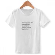 DIYthinker S Beyaz Erkek Çocuk Şiir Dickinson Summer of Thee Bisiklet Yaka Tişört