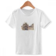 DIYthinker S Beyaz Erkek Çocuk Westminster Abbeyof Londra Bisiklet Yaka Tişört