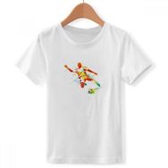 DIYthinker S Beyaz Erkek Futbol Oyuncuları Kick Futbol Bisiklet Yaka Tişört