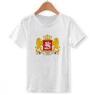 DIYthinker S beyaz Erkek Georgia National Emblem Land yuvarlak yakalı tişört
